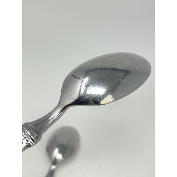 JC PENNEY COLONNADE Stainless Glossy Dinner Soup Oval Spoons 8.25" Set Of 3 - Picture 4 of 4